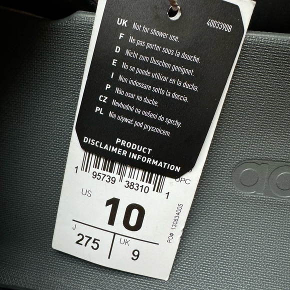 ADIDAS WOMENS ADILETTE COMFORT SLIDE SANDAL ALL BLACK SIZE 10 GX4303 NWT COMFY! - Picture 4 of 6